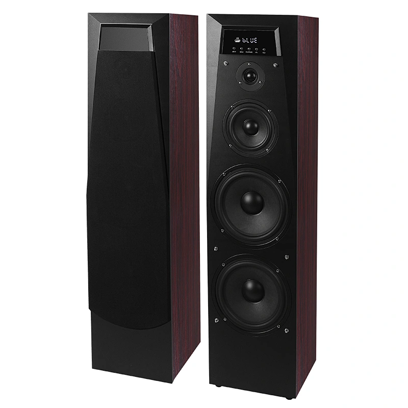 HIFI 240W Floor Standing Active Wooden Speaker for Home Theater Music and Karaoke